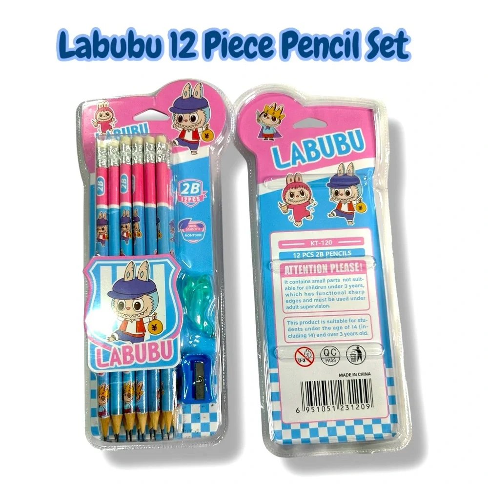 Labubu 12 Piece Pencil Set